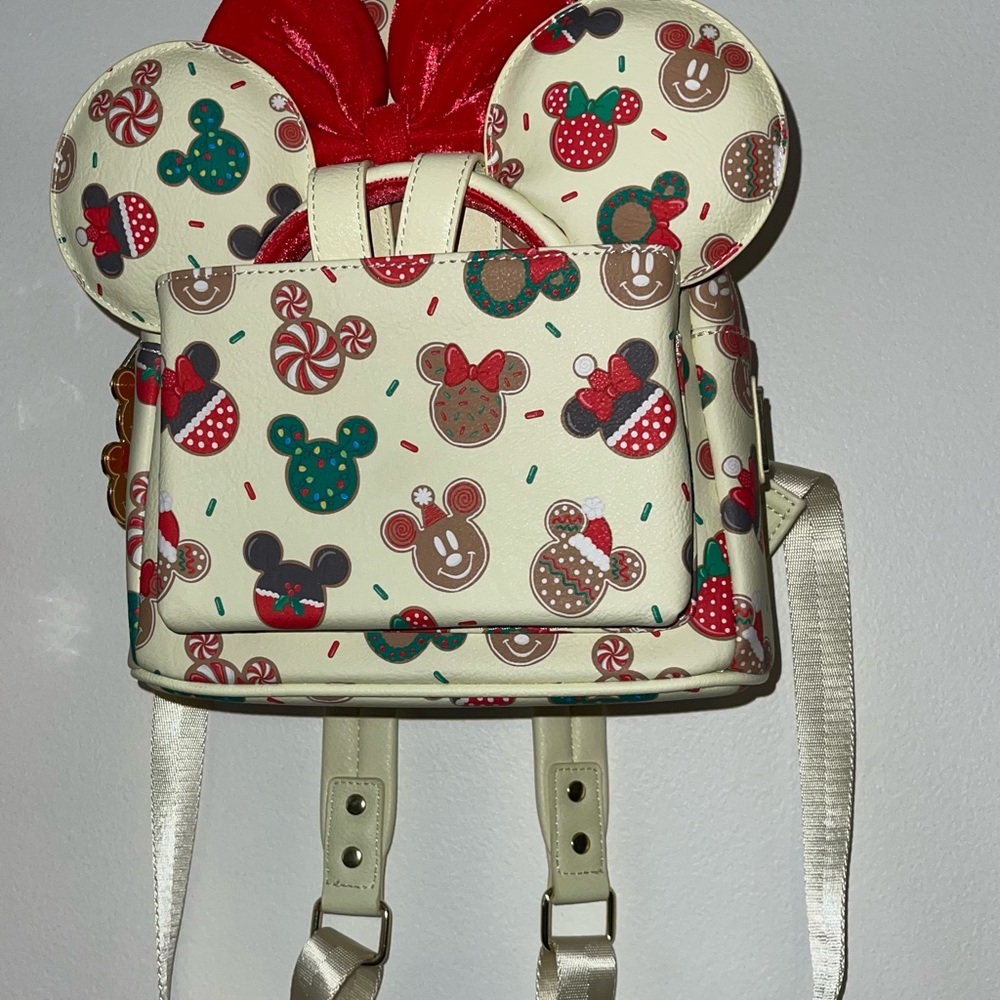 Disney Mickey & Minnie Christmas Cookies Mini Backpack Headband Co